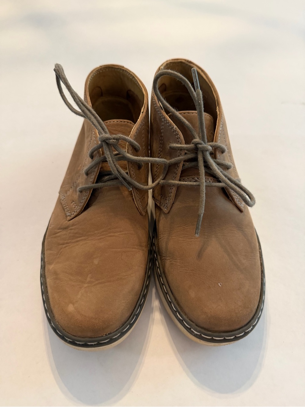 Johnston & Murphy Tan Leather Chukka Boots